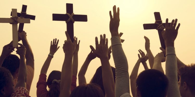 Cross Religion Catholic Christian Community Concept